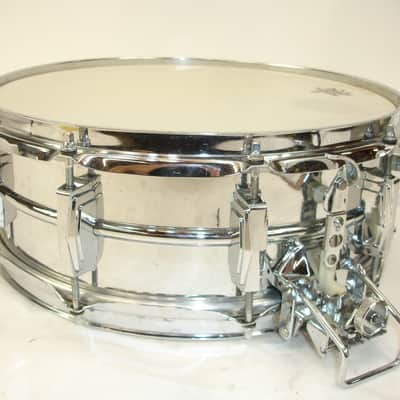 Vintage Ludwig 410 Super-Sensitive Chrome 14"x5" Snare Drum image 4