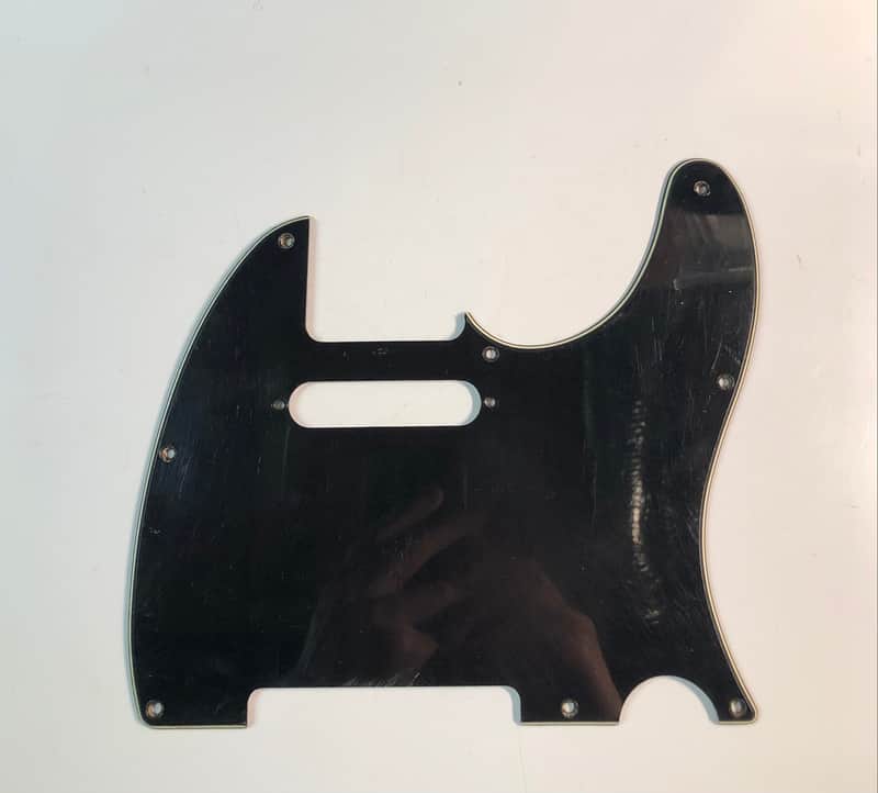 Fender? Telecaster Style 3-Ply Pickguard - Black image 1