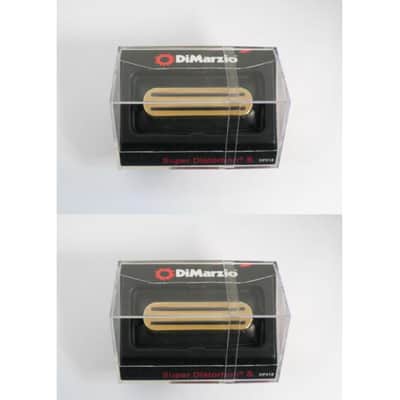 DiMarzio DP218 Super Distortion S Single Coil Bridge Pick-up with Gold cover-NEW image 3