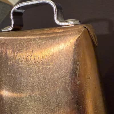 ~RARE!~ Vintage 60's Ludwig Copper 5" Hand-Held Cowbell (Rm 1 Box C) image 2