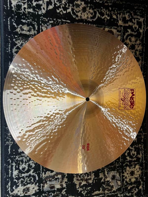 Mint Paiste 22" 2002 Ride Cymbal - Traditional image 1