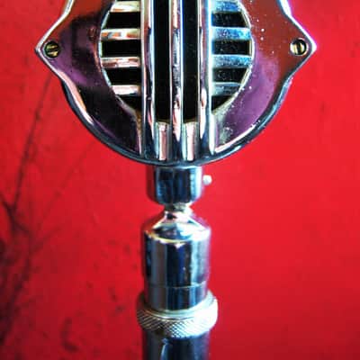 Vintage 1960's Astatic 10DA dynamic microphone Hi Z modified harp mic w F-11 adapter image 4