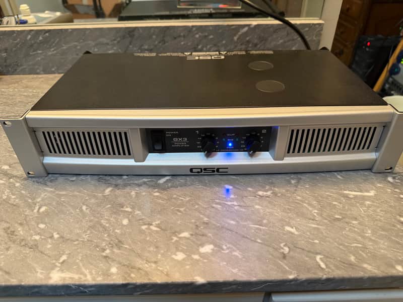 QSC GX3 2-Channel Power Amplifier 2010s - Silver image 1