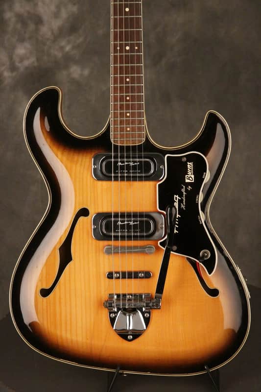 Immagine Ampeg/Burns TR2 solid carved top/back 1963-64 Sunburst - 1