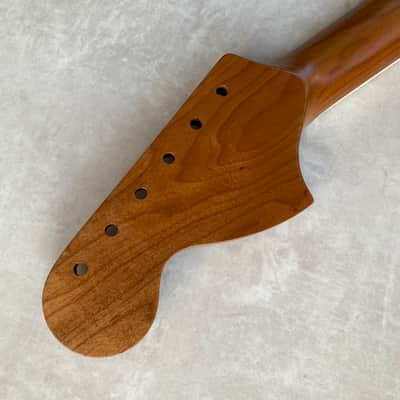 Roasted Maple Custom CBS Stratocaster Neck - Rosewood Fretboard -Nitro Satin - SS Frets - Bone nut image 7