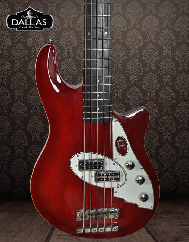 Duesenberg D-Bass Red 5 String Electric Bass With Custom Hardcase image 1