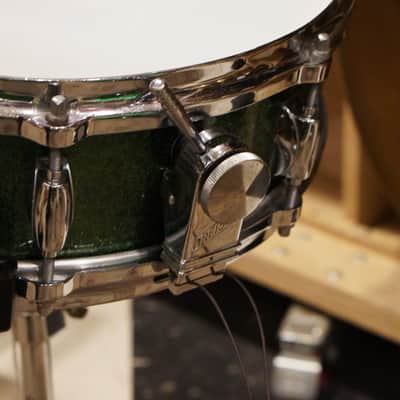 Gretsch 12/14/18/4x14" Round Badge Drum Set - 1950s Green Sparkle image 25