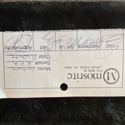 Mosrite Ventures 1991 - Hand Signed by Semie! image 10