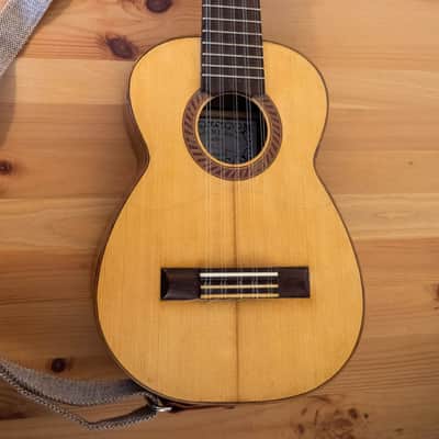 Ronroco by Luthier Arnold Hennig very playable, case, strap, 6 sets of strings. 2019 Walnut image 1