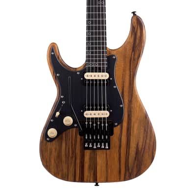 Schecter SVSS Exotic FR Left Handed Electric Guitar - Black Limba image 1