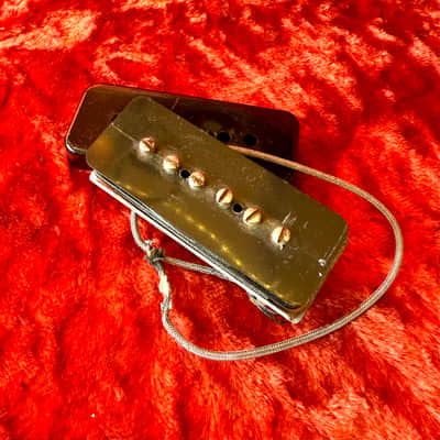 1960 Gibson P90 Les Paul deluxe, JR guitar pickup Black bobbin epiphone crestwood wilshire corner les paul image 1