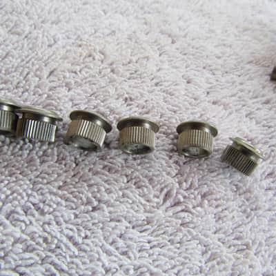 1967 Fender Mustang Tuners Complete Set Of 6 W/Bushings Vintage Fender Mustang Music Master Duo Sonic Tuners Genuine Vintage Parts image 4