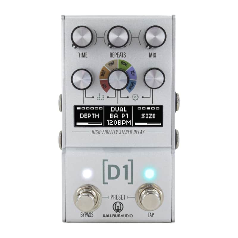 Walrus Audio D1 MKII MAKO Series High-Fidelity Delay Pedal Delay