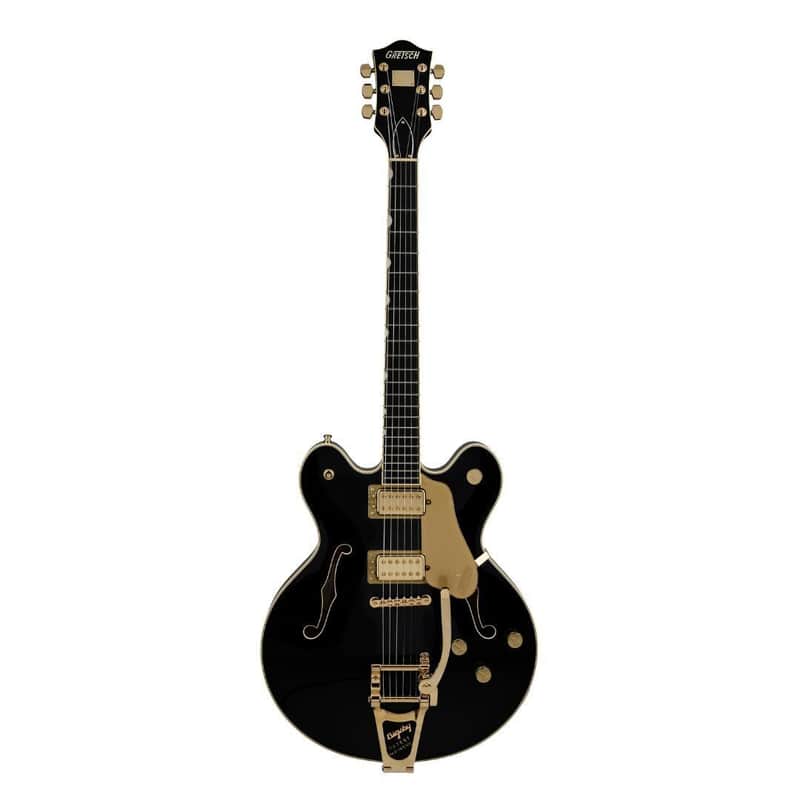 Gretsch Broadkaster LX Center Block with String-Thru Bigsby and Gold Hardware, Ebony Finge... image 1