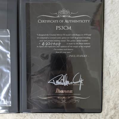 Ibanez Paul Stanley KISS PS3CM Cracked Mirror with Hardshell Case, Made in Japan image 9