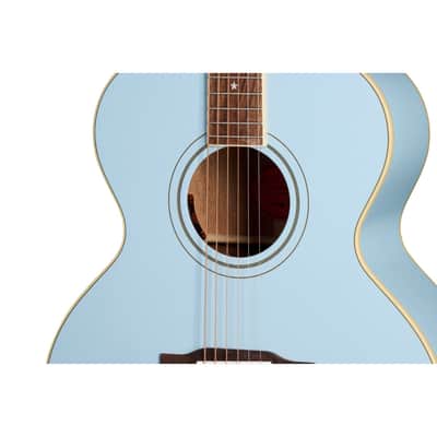 Epiphone J-180 LS Acoustic-Electric Guitar Frost Blue image 5