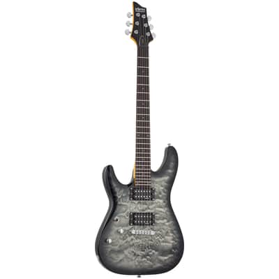 Schecter C-6 Plus Left-Handed - Rosewood Fingerboard, Charcoal Burst image 1