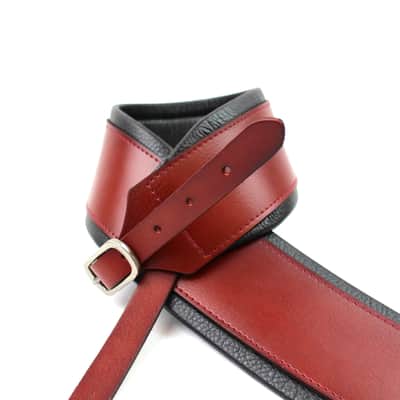 Walker And Williams FPB-03  Pro Ultra Series Bourbon Red Premium Leather Strap With Chrome Buckle image 2