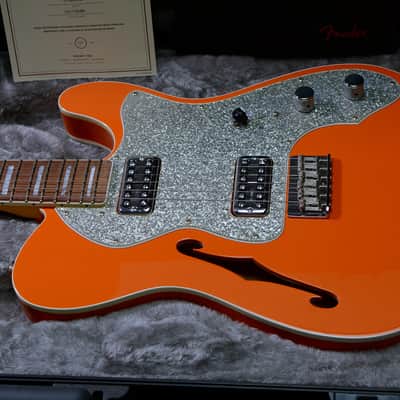 Fender Limited Edition Parallel Universe Series Deluxe Thinline Super Telecaster 2018 - Orange image 7