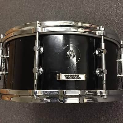 Original Billy Gladstone 6x14" Snare Drum in Black Lacquer w/ Chrome Hardware  WOW! image 2