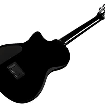 Cordoba Stage Guitar - Black Burst - Chambered Thin-body, Nylon String Acoustic Electric image 4