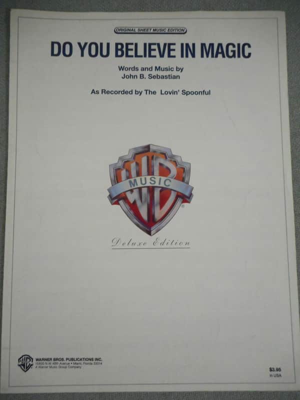 " Do You Believe in Magic" Sheet Music Mid 2000s image 1