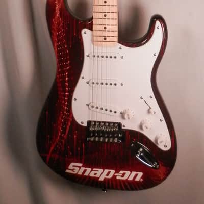 Squier by Fender Stratocaster Snap-On Tools Limited Edition Graphic Snap On electric guitar image 2