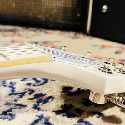 2016 Epiphone Brendon Small Signature "Snow Falcon" Flying V Dethklok Metalocalypse - Snow Burst - Limited Edition w/ Original Soft Case image 21
