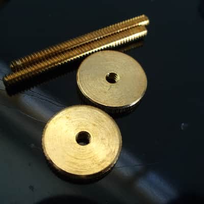 Gibson soft brass 50 thumbwheels + LONG posts mapleflame ABR-1 bridge Les Paul Royal Mount 2026 - Gold image 4