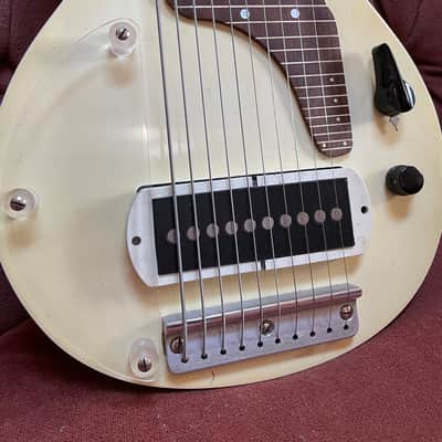 Epiphone Eddie Alkire E Harp 10-String Lap Steel, 1940s White image 4