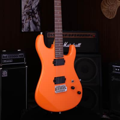 Dhatarattha DST HH Bright Orange – Roasted Maple Neck, Stainless Steel Frets image 6