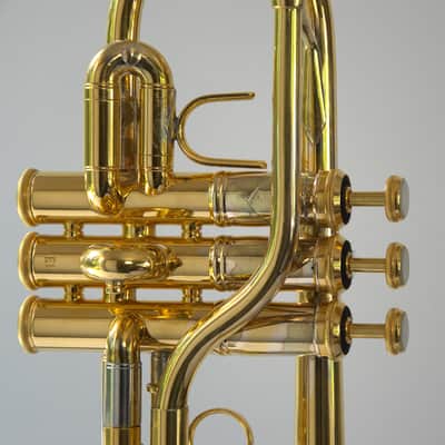 VERY RARE SPECIMEN BACH SPADA STRADIVARIUS EL Eb TRUMPET GOLD PLATED CONVERSION 236 image 18