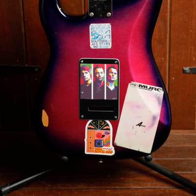 Fernandes FST-65 Purple Sparkle Burst Electric Guitar 1980s MIJ Pre-Owned image 11