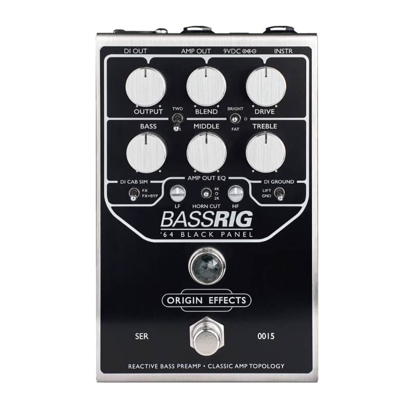 Origin Effects BassRig '64 Black Panel Bass Preamp Pedal image 1