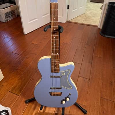 Danelectro ‘56 U2 Reissue – Blue Burst w/ Original Amp-in-Bag Case (Korean, Lipstick Pickups) image 4
