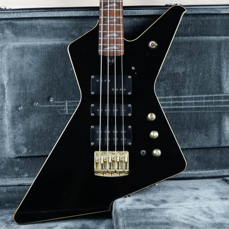 Ibanez Destroyer II DT870 Bass MIJ 1984 Black Vintage Japan Fujigen w/ Hard Case image 1