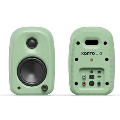 Kanto UKI Compact 3" Active Desktop Speakers with Bluetooth (pair, sage green) image 2