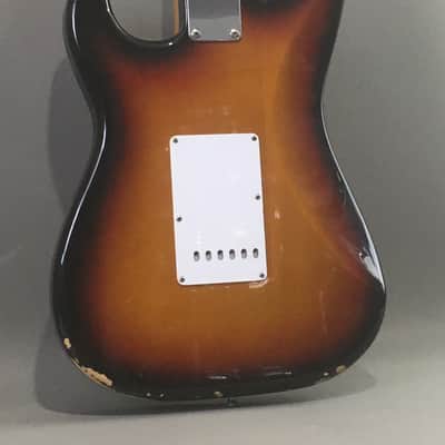 Vintage Fender Stratocaster 1993 Sunburst Solid Body Custom Strat Relic ST57/62 Mod Guitar HSC 7 Lb image 10