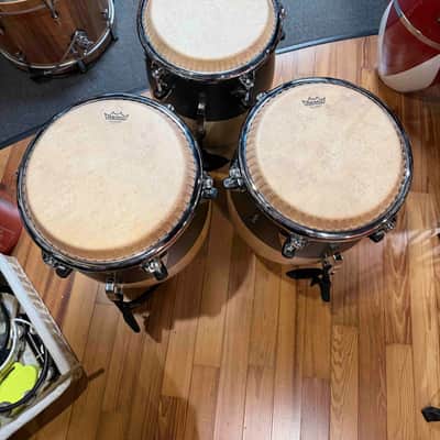 *WOW!* LP Latin Percussion E-Class Quinto/Conga/Tumba Trio Set w/ Signed Heads from Escovedo Family! image 4