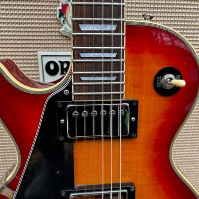 Vintage Hohner Professional L59 Les Paul Custom Sunburst Left Handed Guitar image 3