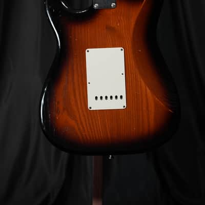 2017 Fender Custom Shop 1956 Stratocaster Journeyman Relic – Roasted Canadian Black Ash image 9
