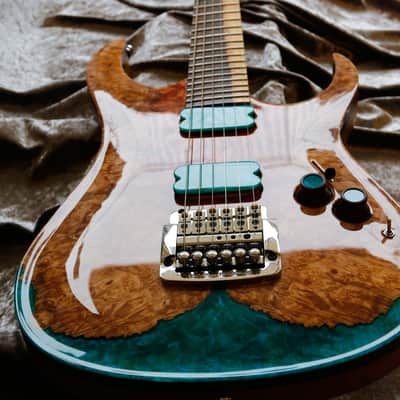 GB Liuteria Boutique guitar Ergal 6 string illuminated resin image 3