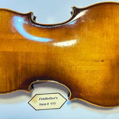 Vintage 4/4 adult violin 1913-1920 - original finish - labeled image 10
