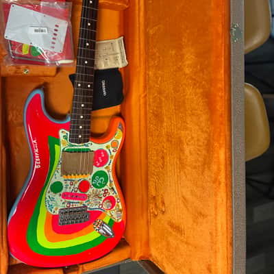 2022 Fender Artist Series George Harrison Rocky Stratocaster 2022 - Sonic Blue / Custom Art image 4