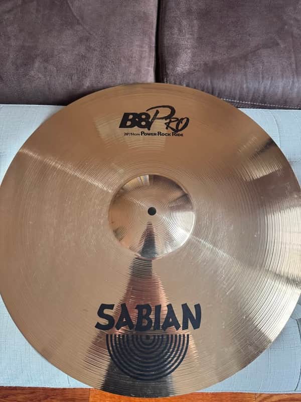 Sabian 20" B8 Pro Power Rock Ride Cymbal 1991 - 2009 - Brilliant image 1