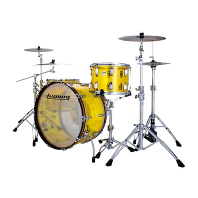 Ludwig Vistalite 4pc Zep Drum Set Yellow image 2