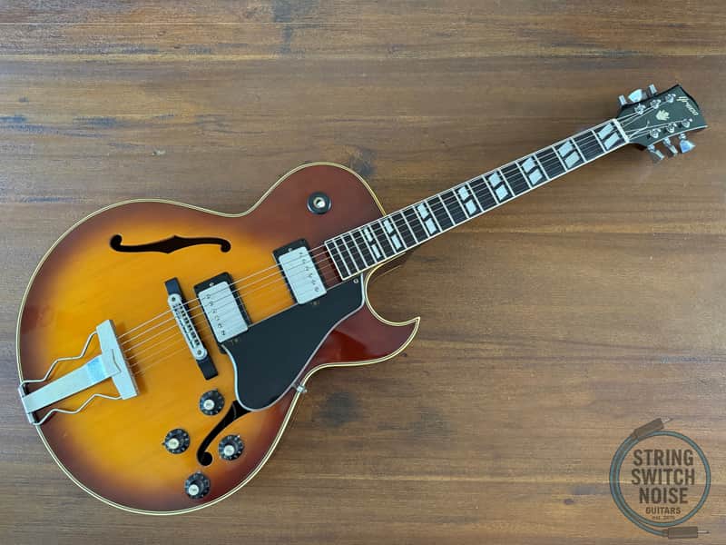 Greco S55 Guitar, Full Hollow Body, (ES175), Sunburst, 1977