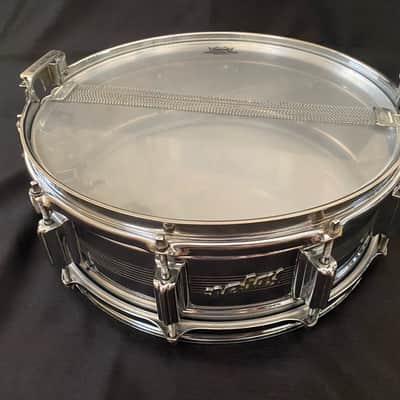 RARE Vintage Rogers "7-Line" w/ Tall Boy Hoop Dyna-Sonic Snare Drum 5"x14" Chrome Over Brass image 11