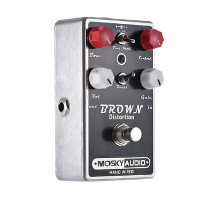 Brown Sound Distortion Effect Pedal Hard Rock 70s 80s metal sound  EQ Pedal image 2