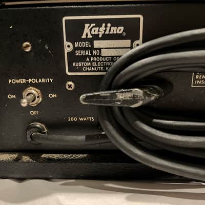 Kasino Snake Eyes 250 Bass Amplifier ('70s vintage, US manufactured) image 5